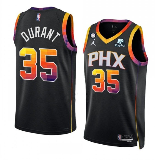 Men's Phoenix Suns #35 Kevin Durant Black 2022/23 Statement Edition Stitched Basketball Jersey